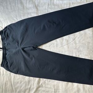 Black Technical Joggers with Tapered Fit